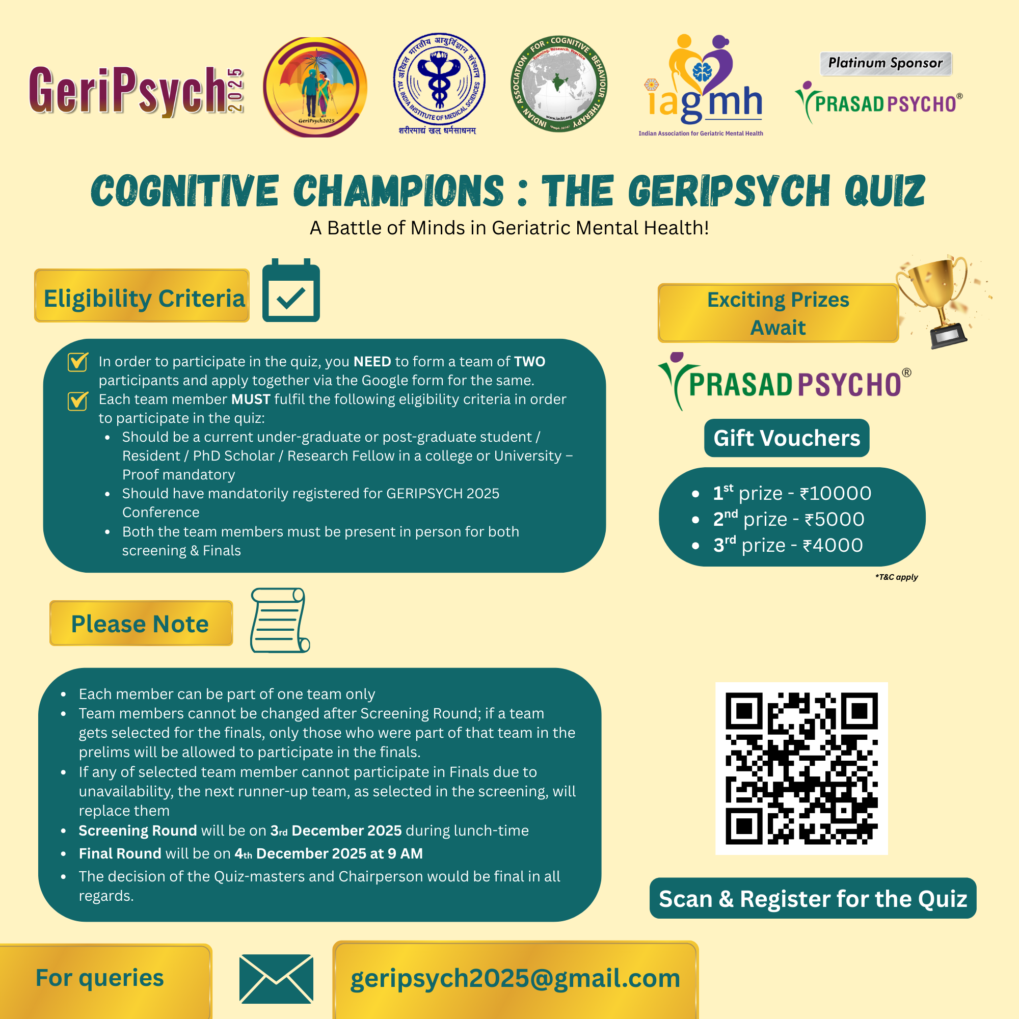 GeriPsych Quiz Banner